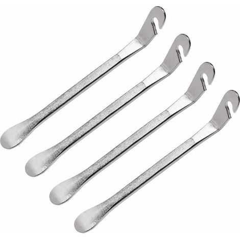 Leve per pneumatici per biciclette, leva per pneumatici manuale da 4 pezzi, leva per pneumatici per biciclette in acciaio, smontaggio pneumatici per biciclette, pala per leva pneumatici, attrezzo per (1/5)