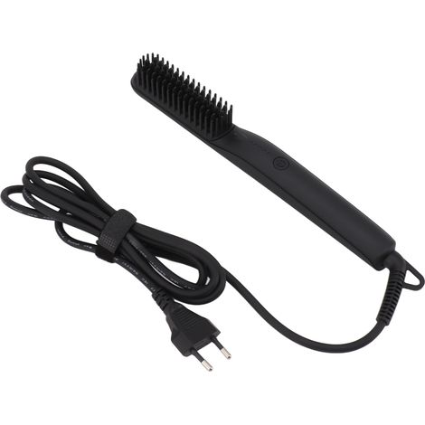 Brosse lissante électrique à ions négatifs pour cheveux, peigne coiffant 100-240V, noir, fiche UE. (1/5)
