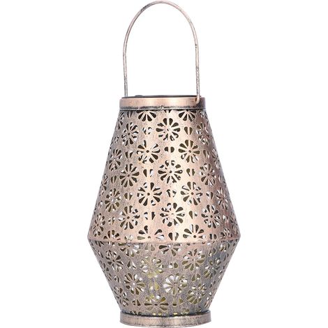 Lanterna solare impermeabile – decorativa cava – da appendere – a LED – per cortile/giardino – per esterni