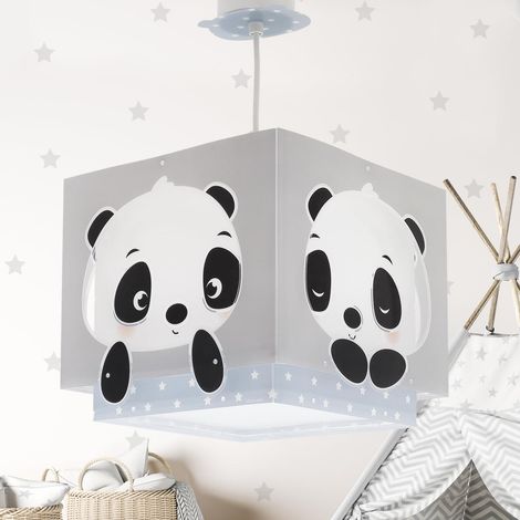 Dalber Lampada da soffitto a sospensione per bambini Panda blu orso (1/4)