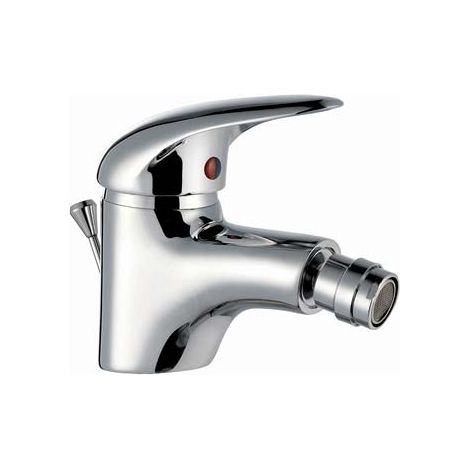 MISCELATORE BIDET START H25 CROLLA  OTTONE CROMATO + PILETTA 11/4
