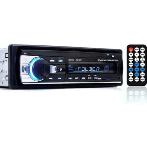 Autoradio - Bluetooth - Écran Vidéo - 4x60 W - Lecteur USB SD AUX FM - Mains Libres - Télécommande (1/5)