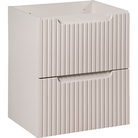 Waschtischunterschrank 50cm Riva mit 2 Schubladen, Kaschmir