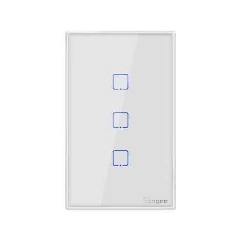 interrupteur mural sonoff t2us3c contrôle tactile commande vocale (1/3)