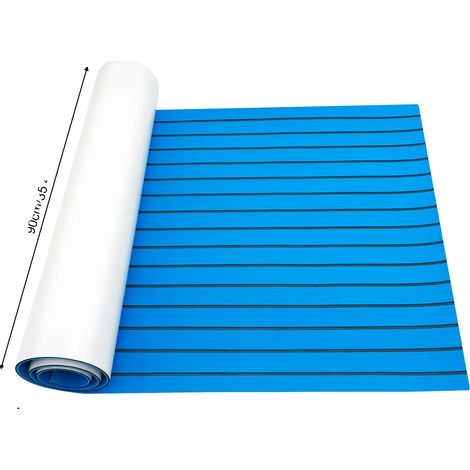 Alfombrilla impermeable antideslizante, color azul. (1/2)