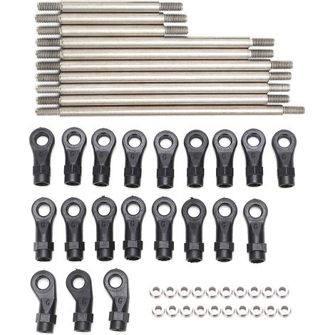 Biellette de direction métallique avec rotule pour voiture RC Traxxas TRX4, empattement 313 mm, échelle 1/10 (1/5)