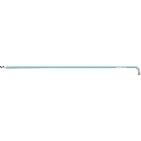 PB Swiss Tools Sechskant-Winkelschraubendreher, lang, mit Kugelkopf und kurzem Schenkel, pulverbeschichtet, 1,5 mm