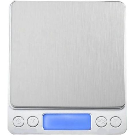 Balance électronique de cuisine Balance de cuisine numérique mini poche en acier inoxydable, précision for la bijouterie, électronique(3kg/0.1g USB) (1/4)