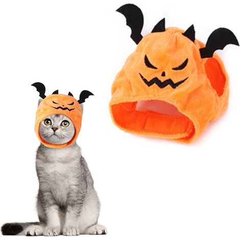 Halloween chat chien Cosplay chapeau de chauve-souris mignon Costume de fête pour animaux de compagnie habiller (1/5)