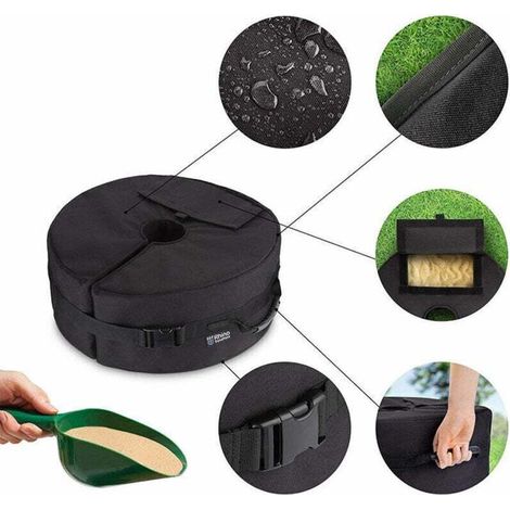 Accessori per tende e gazebo: sacco di zavorra per ombrellone, sacco di zavorra rimovibile, base in tessuto Oxford per sacchi di sabbia, base per ombrellone da giardino, sacco di zavorra di sabbia per (1/3)