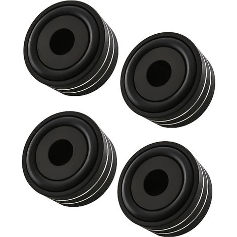 Lot de 4 pieds de caisson en aluminium, vis incluses, dimensions 40x20mm, finition noire, pour enceintes DIY (1/5)
