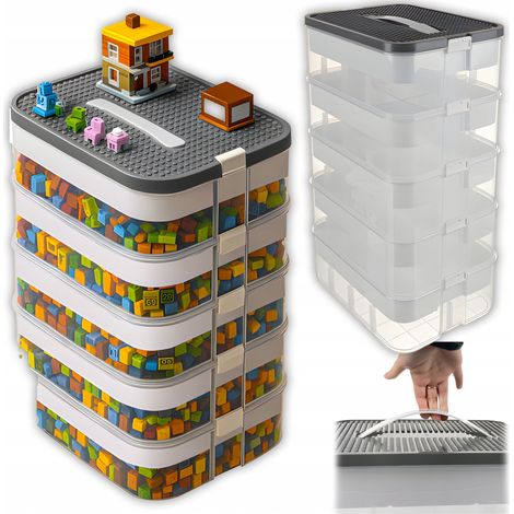 Caja de bloques Kruzzel 25759 de 5 niveles y 35 litros (1/5)