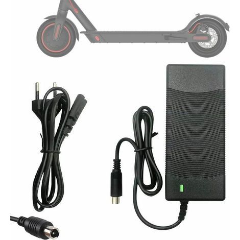 Cargador para Xiaomi M365, cargador de patinete eléctrico de 42 V y 2 A, cargador rápido de batería. (1/5)