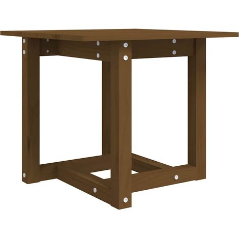 Maison Exclusive - Mesa de centro madera maciza de pino marrón mi (1/5)