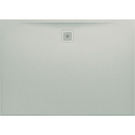 Receveur de douche LAUFEN PRO, rectangulaire, écoulement sur le côté long 1400 x 1000 x 30 mm, gris clair LAUFEN