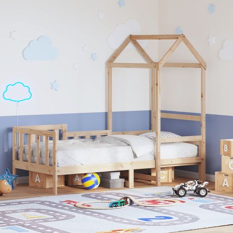 vidaXL Dormeuse con Tetto 80x200 cm in Legno Massello di Pino