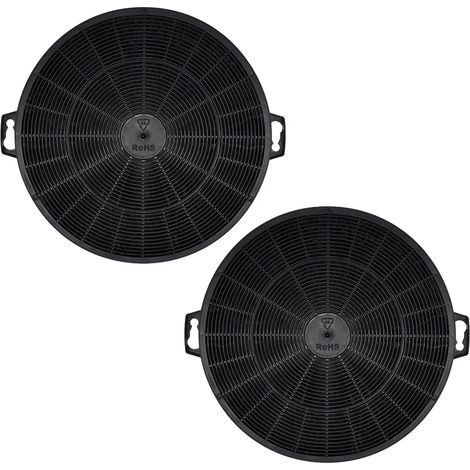 Filtre à charbon actif pour extracteur d'air (environ 208 mm), compatible avec différents modèles, améliore la qualité de l'air (1/4)