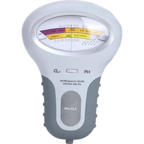 Outil de test de testeur électronique de qualité de l'eau de l'équipement de détection de chlore résiduel PH de piscine 2 en 1 (1/4)