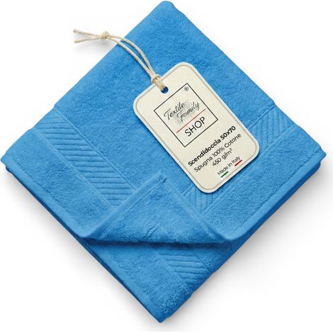 Scendidoccia Bagno Bluette 50x70 Spugna Cotone 450 g/m² - Tappetino Doccia Made in Italy