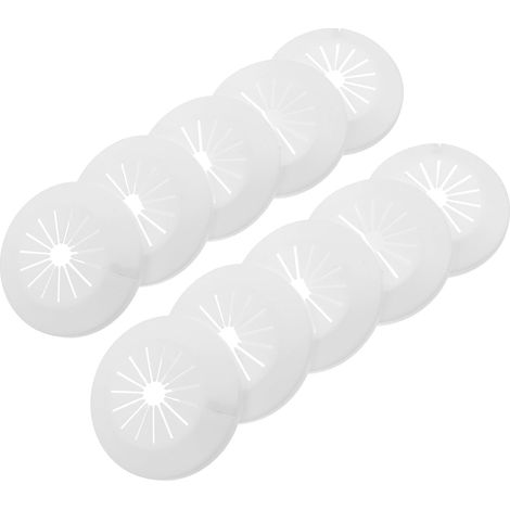 10 Pièces Cache-tuyaux Muraux en Pvc Plastique pour Décoration Esthétique et Usage Longue Durée, Cache-trou pour Climatisation pour Maisons Vacances (1/5)