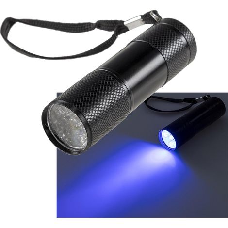 LED Taschenlampe mit 9 UV LEDs Schwarzlicht kompakter Geldscheinprüfer für unterwegs (1/5)
