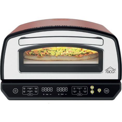 DCG Horno Eléctrico Para Pizza MB2360 2200W Piedra Refractaria 33 Cm