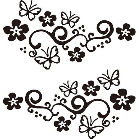 Sticker mural décoratif fleurs et animaux pour salon ou chambre - Sticker mural décoratif fleurs et animaux pour salon ou chambre (1/5)