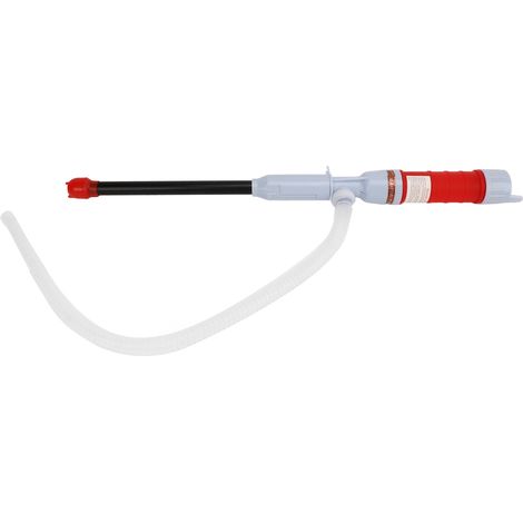 Pompe à siphon électrique sans fil Toivize Rouge 20L/min - Transfert carburant et liquide, portable, piles AA (1/5)