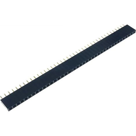 10 connecteurs femelles droits à 40 broches, 2,54 mm, une rangée (1/4)