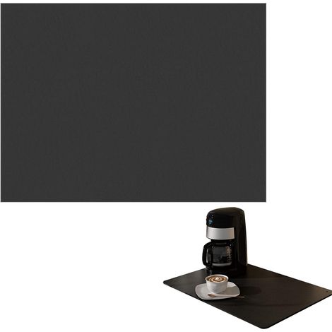 Lntyq Abtropfmatte für Kaffeemaschinen, Abtropfmatte, flammhemmende, rutschfeste Silikonmatte, Kaffeematte für Kaffeemaschine, Mikrowelle, Backofen, Toaster (Größe 30 x 40 cm) (1/5)
