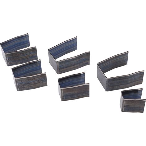 Ensemble de 6 outils de poinçonnage en acier allié, coupe-coins carrés avec pointes de flèche pour le cuir (1/5)