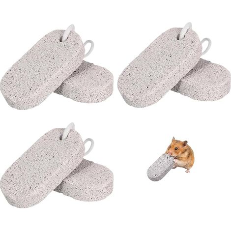 Mineral Crushing Stone Toy for Rabbit Safe Material Volcanic Stone Rabbit Toy for Rodents Suitable for Hamsters Guinea Pig Rabbits Chinchillas and Parrots (1/5)