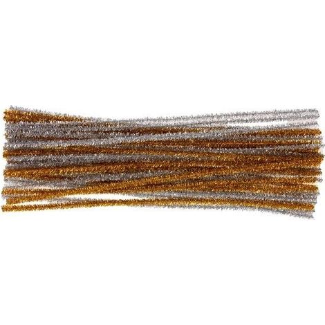 Kreative Metalldrähte, Gold und Silber, 30 cm