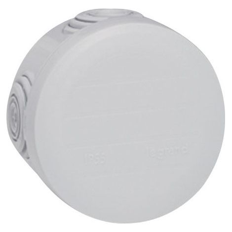 Scatola di derivazione plexo rotonda ø 60 mm 4 ingressi grigia - Legrand