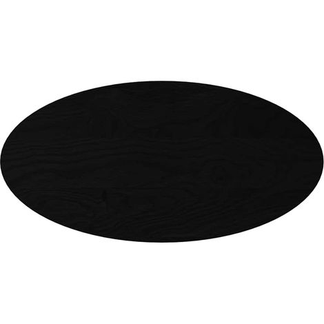 Dessus de table  Dessus de bureau  Plateau de table marron foncé 100x50x4cm bois chêne massif ovale
