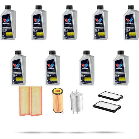 Kit tagliando 4 FILTRI e 9L OLIO compatibile con Mercedes Classe CLK (A209,C209) 320 160kw Dal 2002