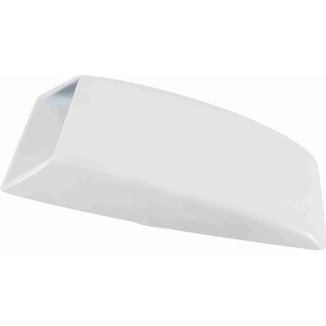 Aérodynamique Autocollant Pare-air pour Capot Voiture, Grille ABS Aluminium Décoratif Blanc (1/5)