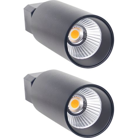 Confezione da 2 proiettori LED da binario Klynder Medium 20 W 150