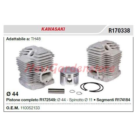 Cilindro pistone segmenti KAWASAKI decespugliatore TH48 R170338
