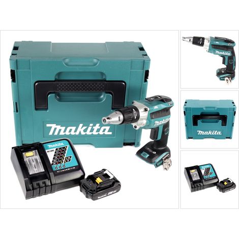 Avvitatore a batteria Makita DFS 250 RA1J 18 V brushless + 1x batteria ricaricabile 2,0 Ah + caricabatterie + Makpac