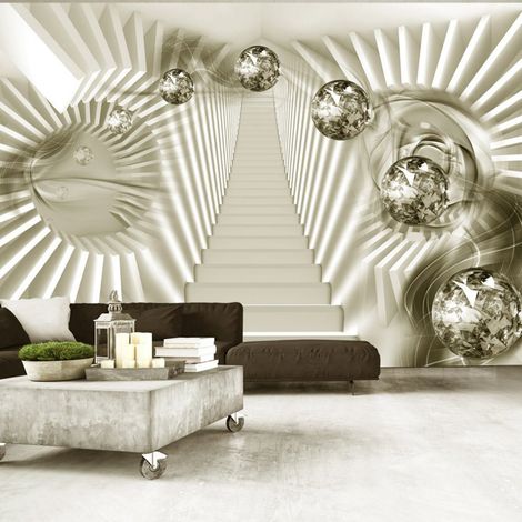 Papier peint prendre les escaliers vers l'espace-temps - 250 x 175 cm (1/4)