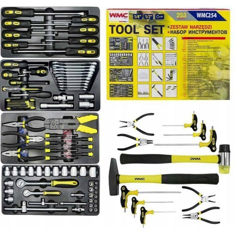 Upominkarnia WMC254 Ergonomisches Werkzeugset 253 Teile (1/3)