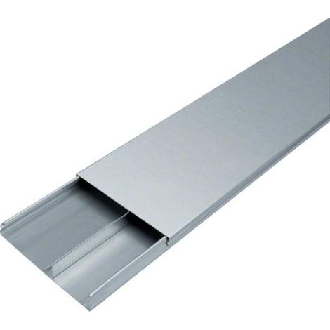 Goulotte acier 2 compartiments 28mm x 190mm pour sol béton HAGER UK190282