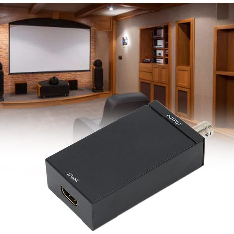 Convertisseur HDMI vers SDI 1080P 3G HDSDI pour Caméra et Home Cinéma, Alimentation 100-240V (Prise EU) (1/5)