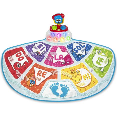Chicco- Tappetino da Gioco Musicale, Multicolore, Medium, 10109000100