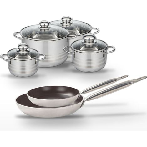 Lot Poêles 24/28 cm & Faitouts 14/16/20/24 cm Elo Bistro Line (1/5)