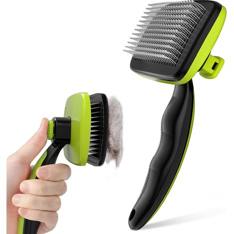 Brosse à Poils Chien Chat Longs et Courts, Autonettoyante Brosse (1/5)