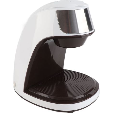 Mini cafetera compacta con filtro, 450 W, 0,25 l, para el hogar y los viajes, incluye taza y cuchara, fabricada en ABS+SUS (1/5)