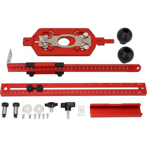 KIMISS Fräsständer, verstellbarer Kreisschneider für Holzbearbeitung, 3-in-1-Fräsvorrichtung – Multifunktionales Design aus Aluminiumlegierung (1/5)