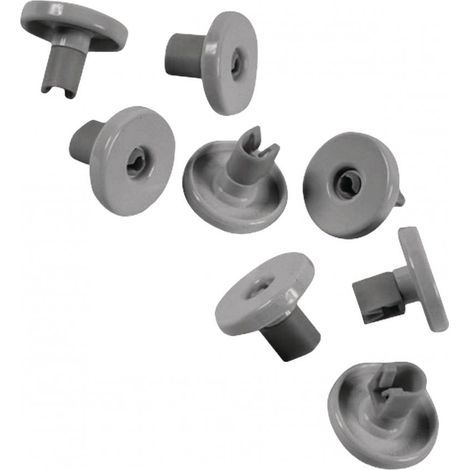 kit 8PZ RUOTE CESTELLO INFERIORE LAVASTOVIGLIE REX ELECTROLUX AEG ORIGINALI